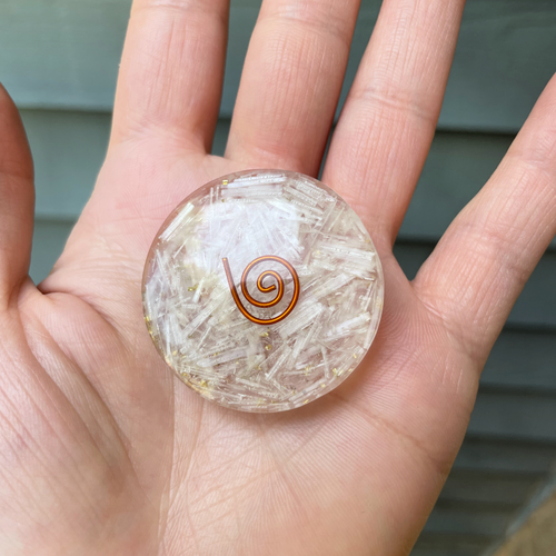 Selenite Orgone Disc (small)